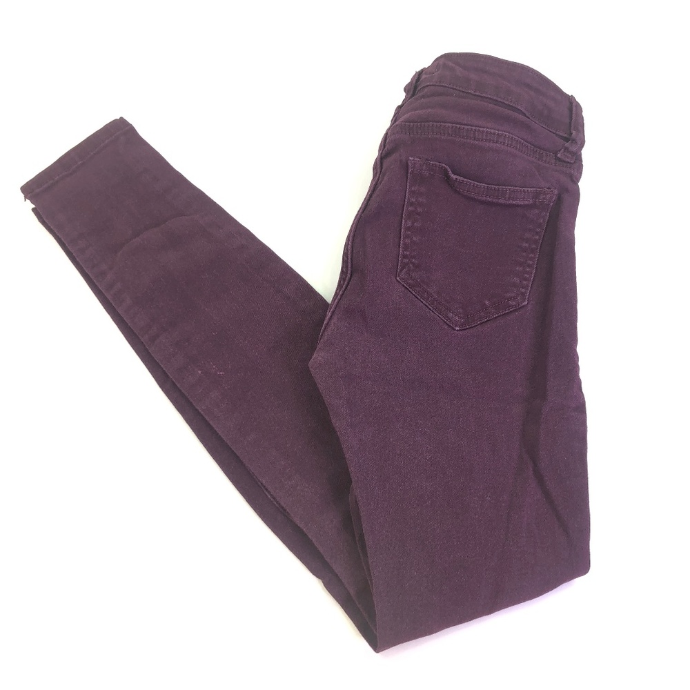 Cello Purple Juniors Distressed Jean's Sz 0 KBD022